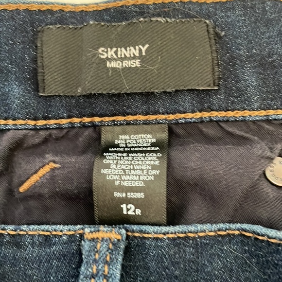 Express Jeans Skinny Mid Rise Sz 12R - Picture 4 of 8